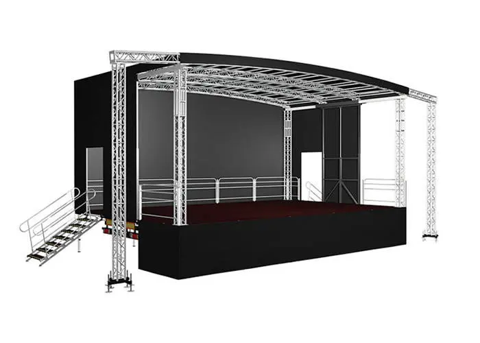 8x6 Mobile Trailer Stage Hire Cambridge