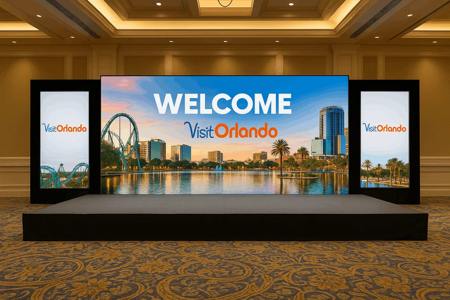 Conference set & Stage hire London