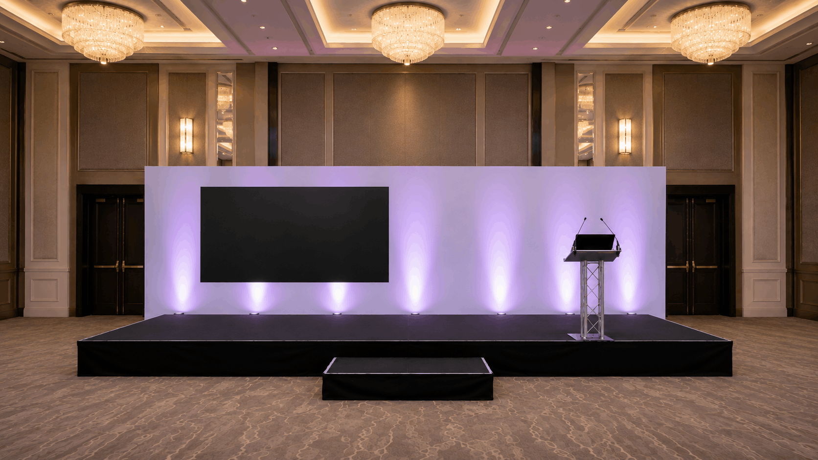 Conference Set & Stage and AV Hire in Birmingham