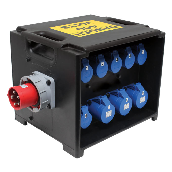 Distribution Box 63A 3PH RCD/MCB Hire